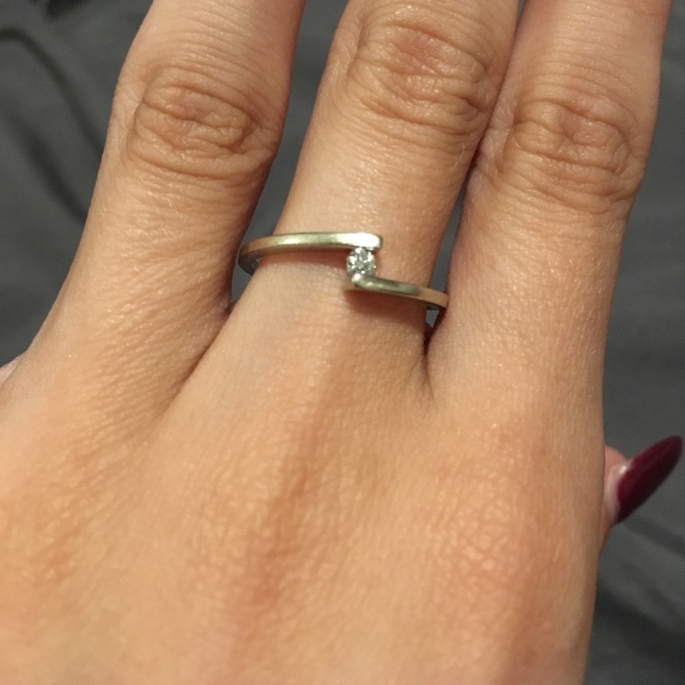 Diamond and rose-gold cocktail styled engage. Ring